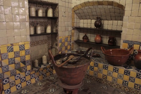 Una típica cocina de convento mexicano.
